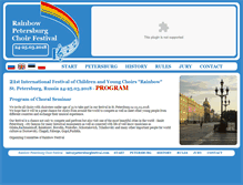 Tablet Screenshot of petersburgfestival.com